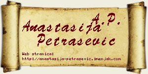 Anastasija Petrašević vizit kartica